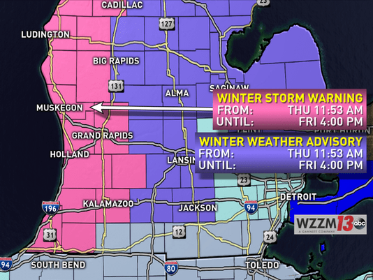 I am in Muskegon. Living this close to the lake is a blessing in Summer, and a curse in Winter.