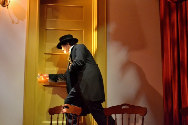 John Wilkes Booth about to shoot the President