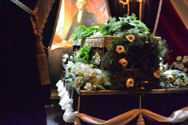 Lincoln casket lying in state